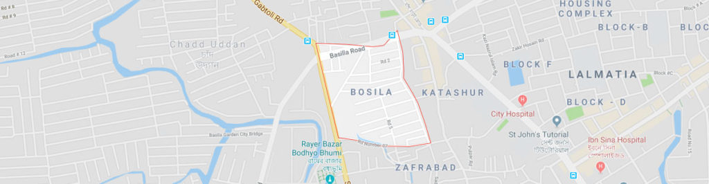 Dhaka Uddan Mohammadpur Map Bosila Postal Code